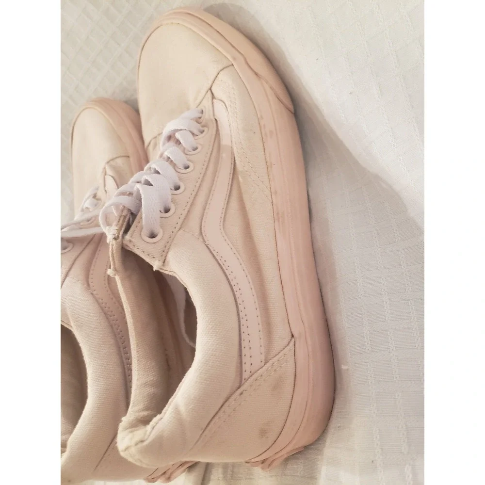Vans Womens Old Skool 721278 Lace Up Low Top Pink Skate‎ Shoes Size 9.5